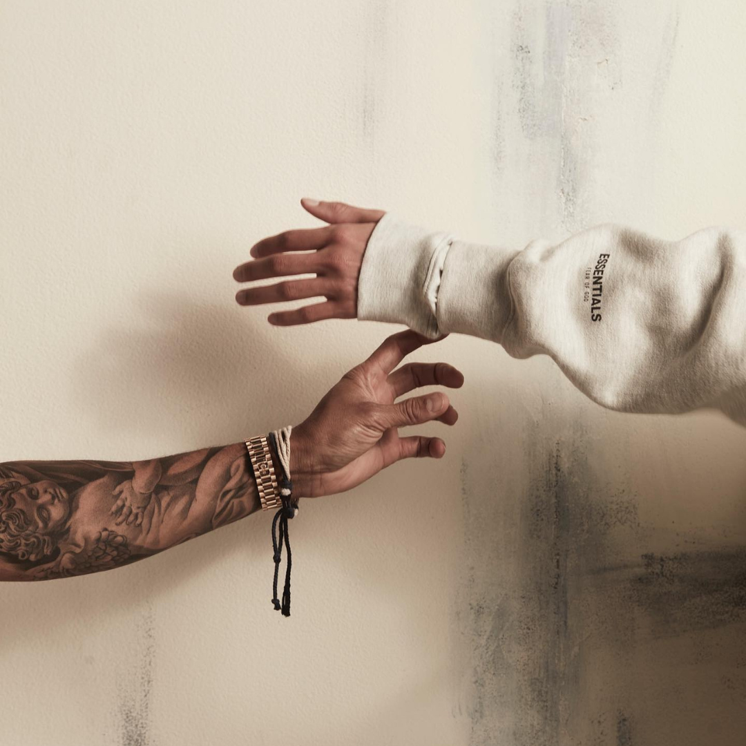 Fear of God Essentials Light Oatmeal Hoodie