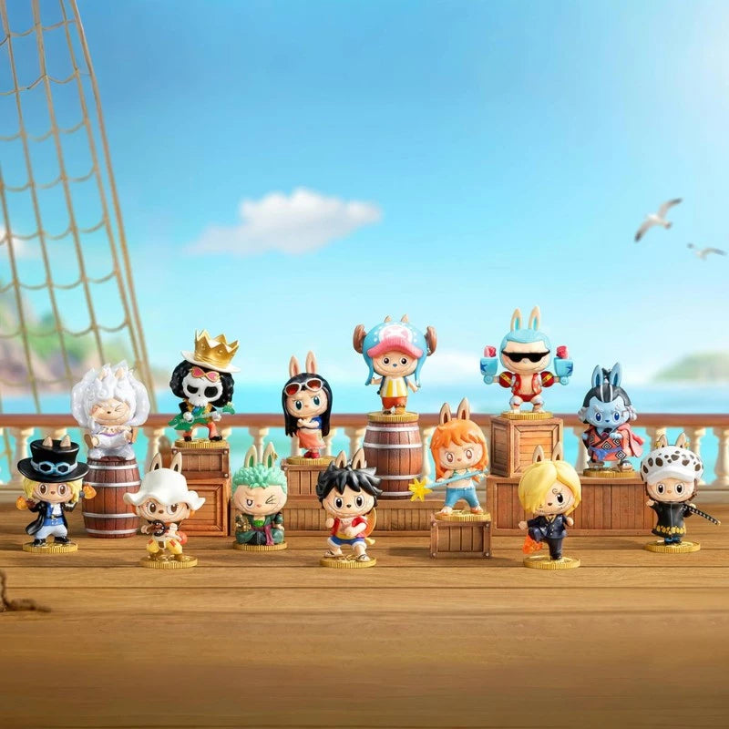 シロエONE PIECE x LABUBU フィギュアpopmart Pop Mart Labubu The Monsters x One Piece Series Single Blind