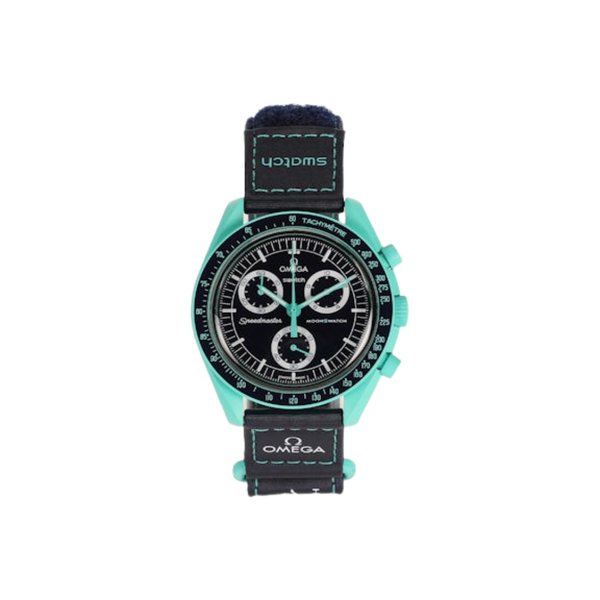 Swatch x Omega Bioceramic Moonswatch Mission On Earth Polar Lights